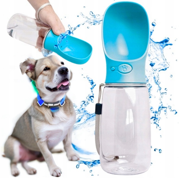 Levně Láhev Napáječka Pro Psa Kočku Zvířat Lahev Na Pití 300 ml Turistická Přenosná Malá
