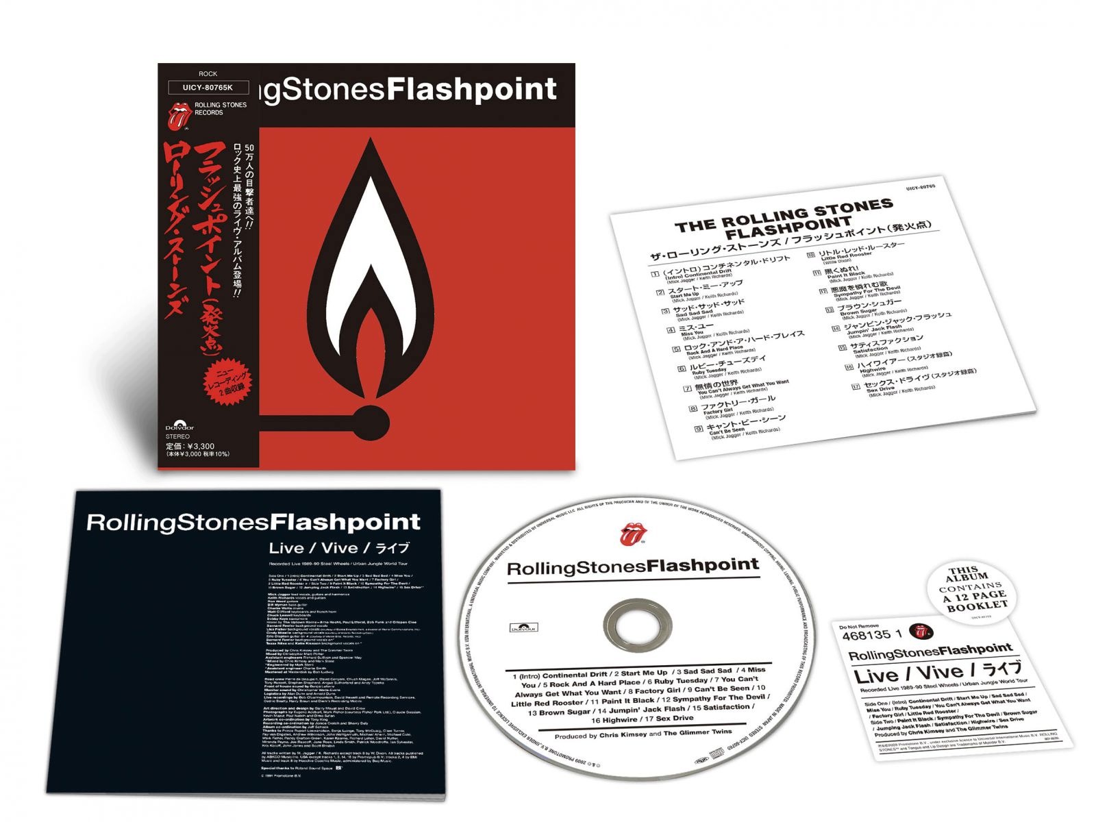 The Rolling Stones Flashpoint The Rolling Stones CD (Japońska Ed. Shm-cd)