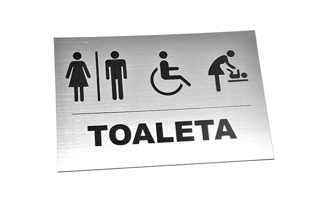 TABLICZKA, WC, TOALETA, PRZEWIJAK