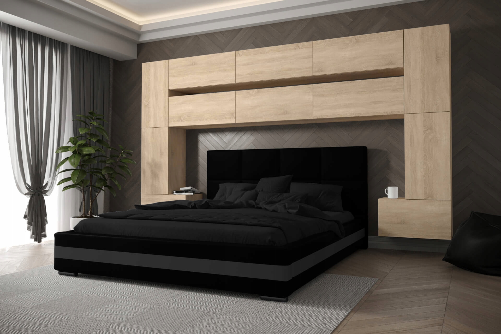 

Zestaw Mebli Do Sypialni Meblościanka Panama 7M 1A