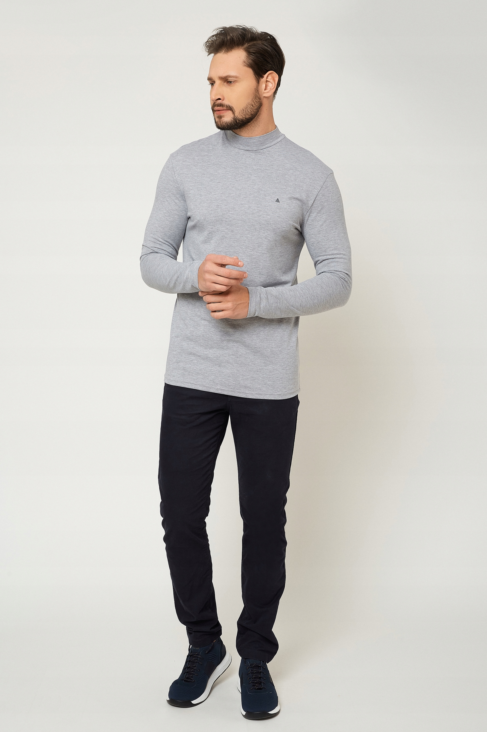 PREMIUM PÓŁGOLF MĘSKI POD MARYNARKĘ DŁUGI RĘKAW XL Zapięcie brak