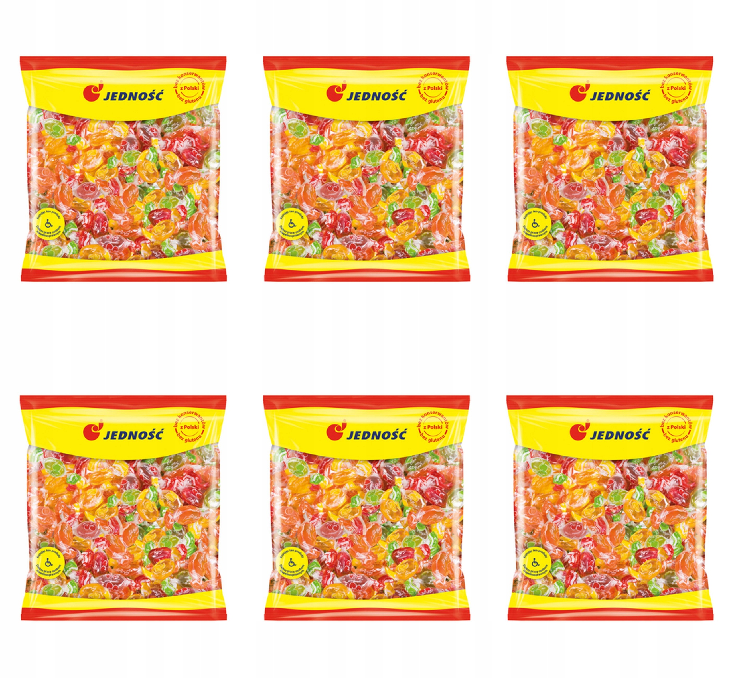 Jedność Karamelky ovocné Si bon 1 kg X6