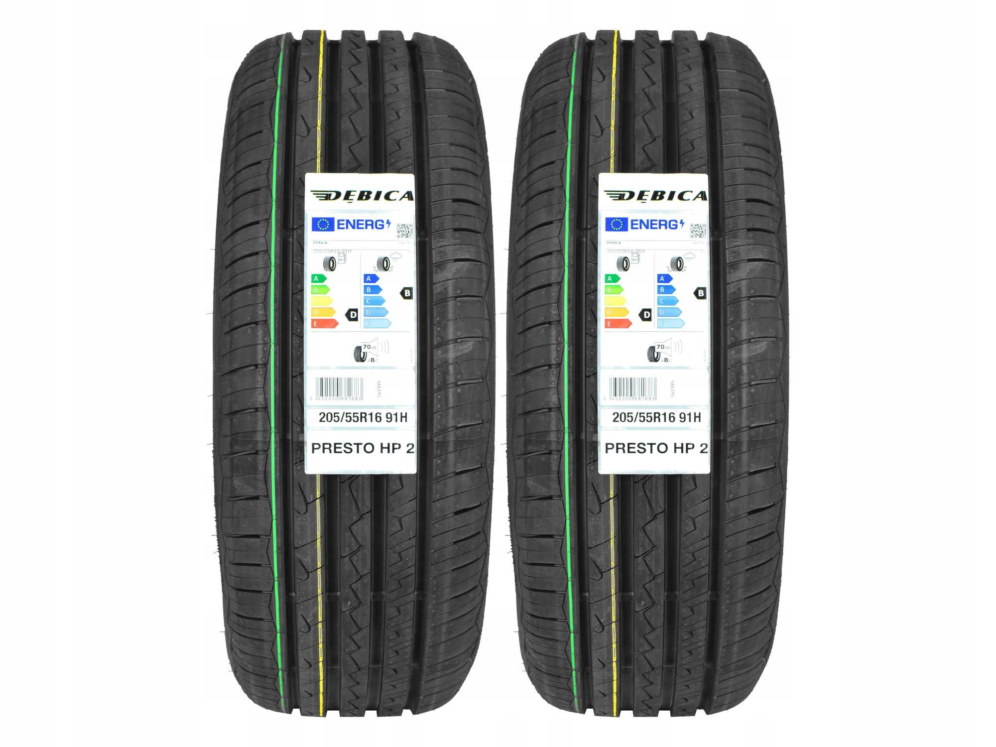 2 Opony letnie 205/55R16 Dębica Presto HP2 luty 2026