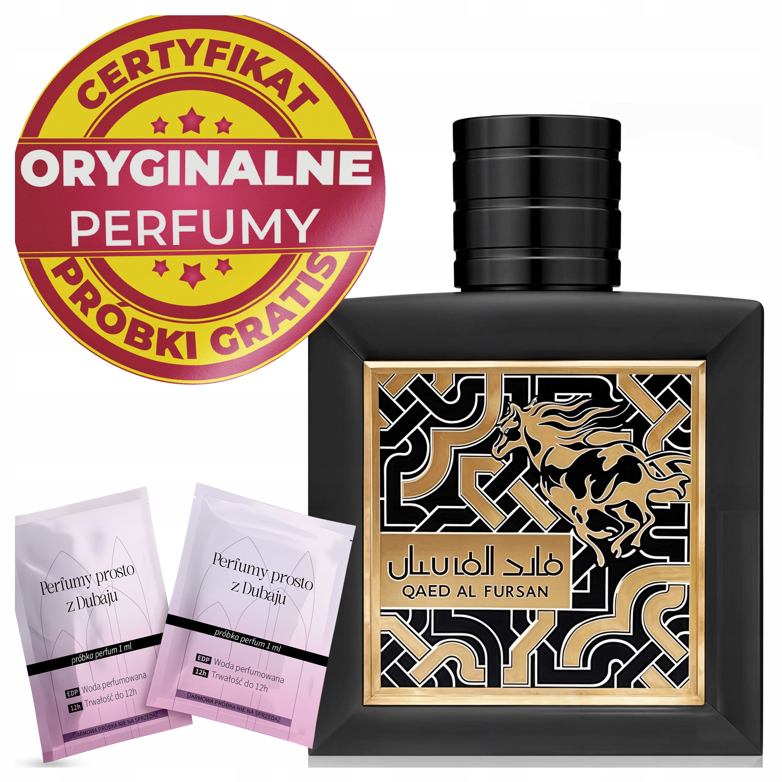 Parfém Pánské Arabské Lattafa Qaed Al Fursan Originální Vzorky Certifikát