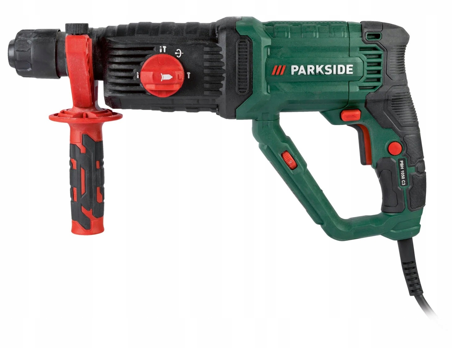 Młotowiertarka udarowa 1050 W Parkside Pbh 1050 C3, 3 J SDS-Plus z walizką