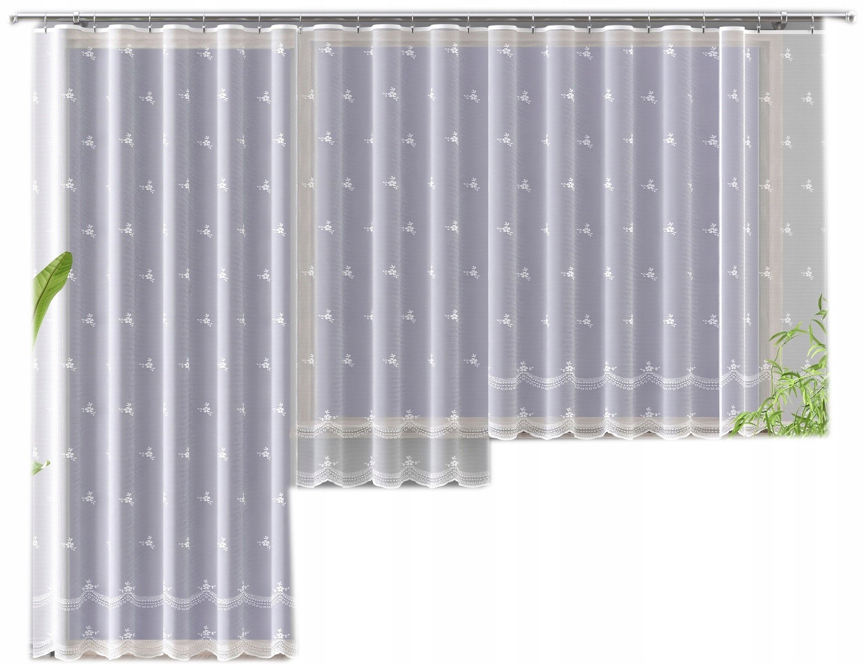 

Firana wzór 628d120 żakard 200x220cm z obszyciem