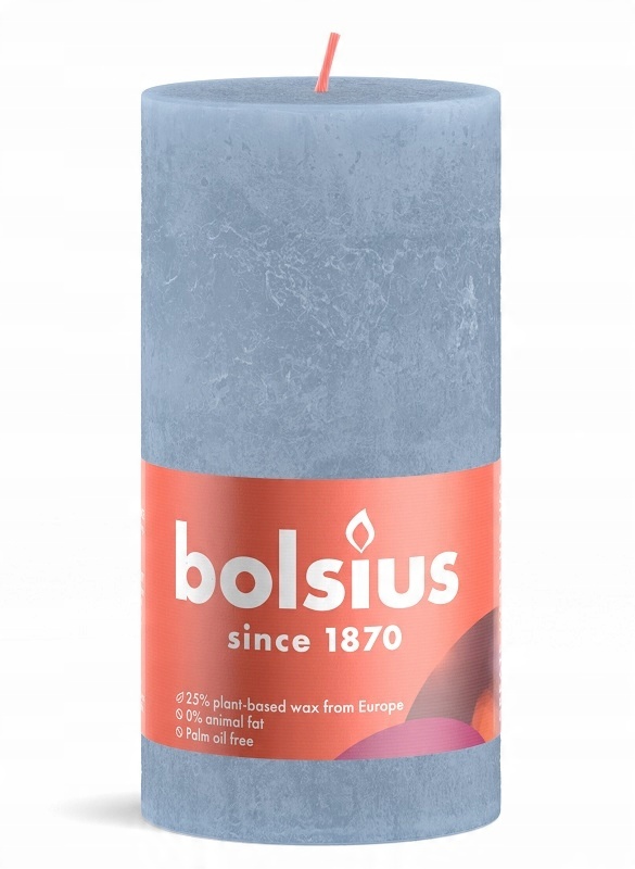 

Bolsius Świeca Rustic Shine 130/68 Sky Blue