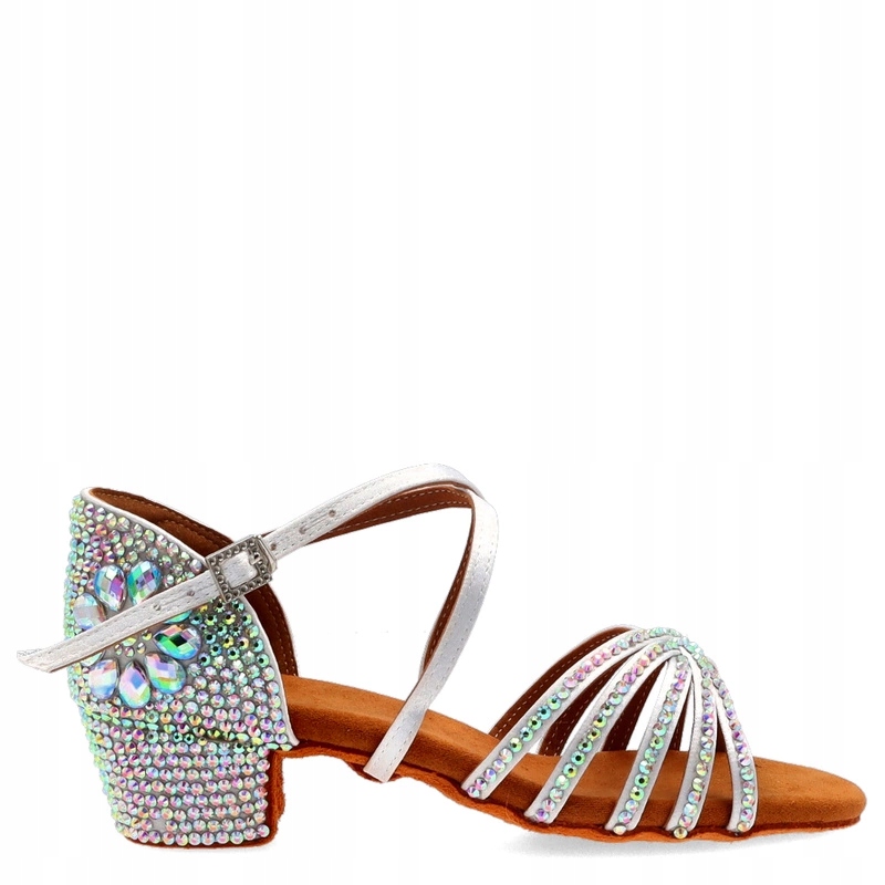 Profesionální taneční boty latino Tymoteo D10 Taneční Bílé 3CM 36