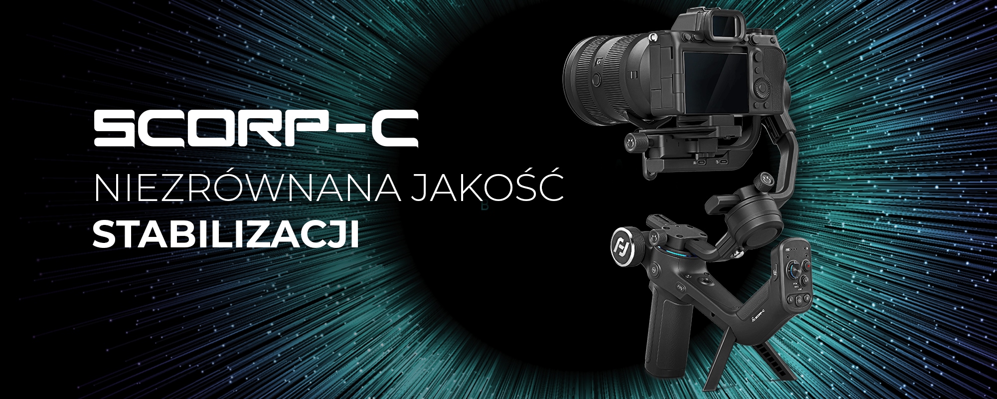 Gimbal ręczny FeiyuTech Scorp-C do aparatów VDSLR Kolor czarny