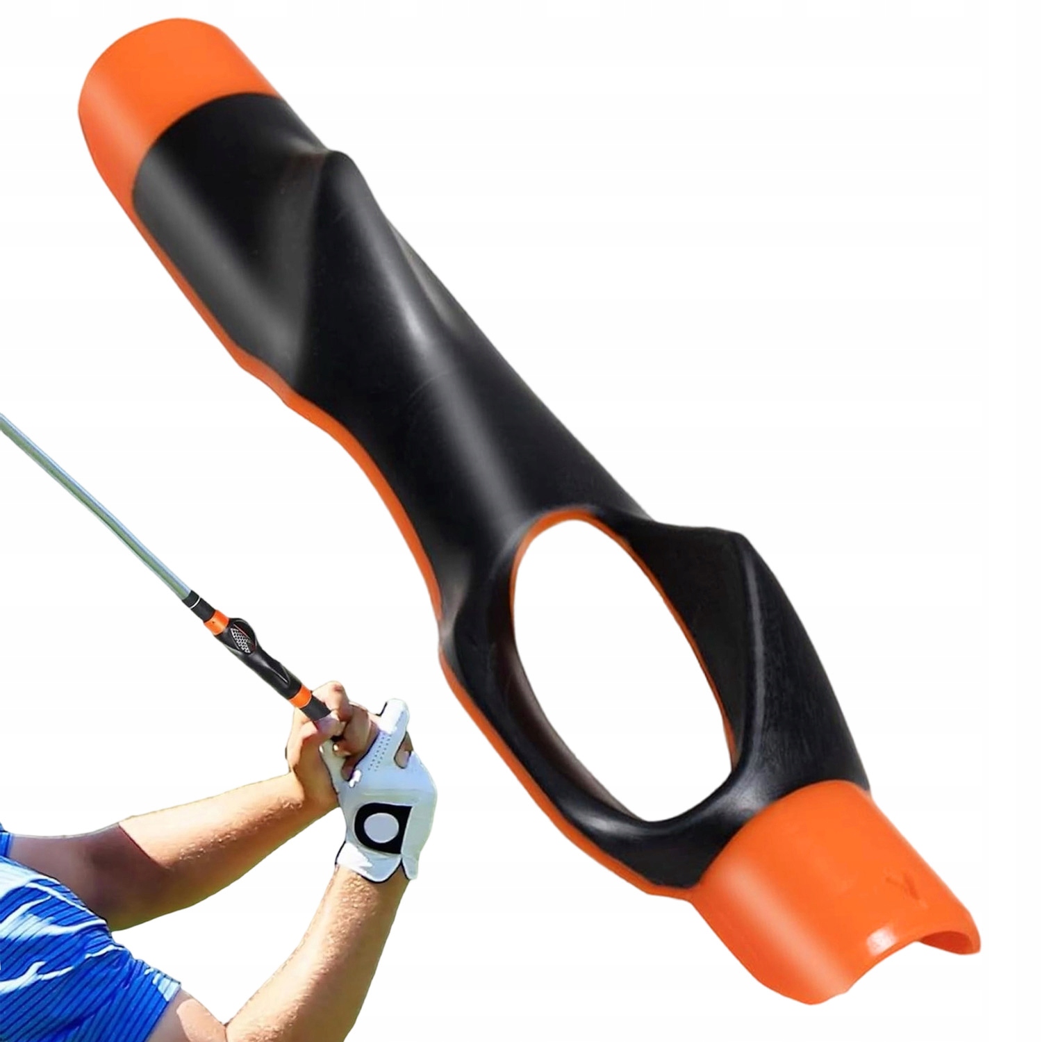 Trener chwytu kija golfowego wspomagający naukę prawidłowej pozycji dłoni