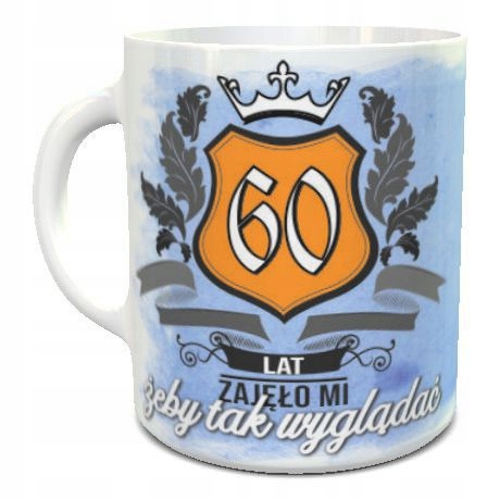 Kubek z nadrukiem prezent na 60 urodziny, 60 lat