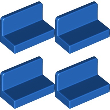 

Lego 4865b Panel 1x2x1 niebieski (2g) 4 szt.