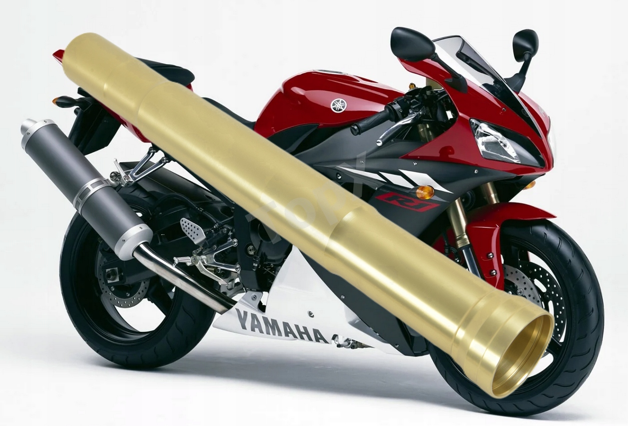 TopX Goleń Trubka laga tlumič Odpružení Yamaha Yzf R1 RN09 02-03 1 Ks