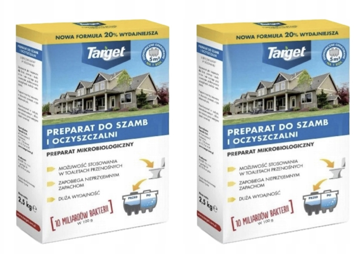 Target Bakterie Do Szamb I Oczyszczalni 2,5 Kg