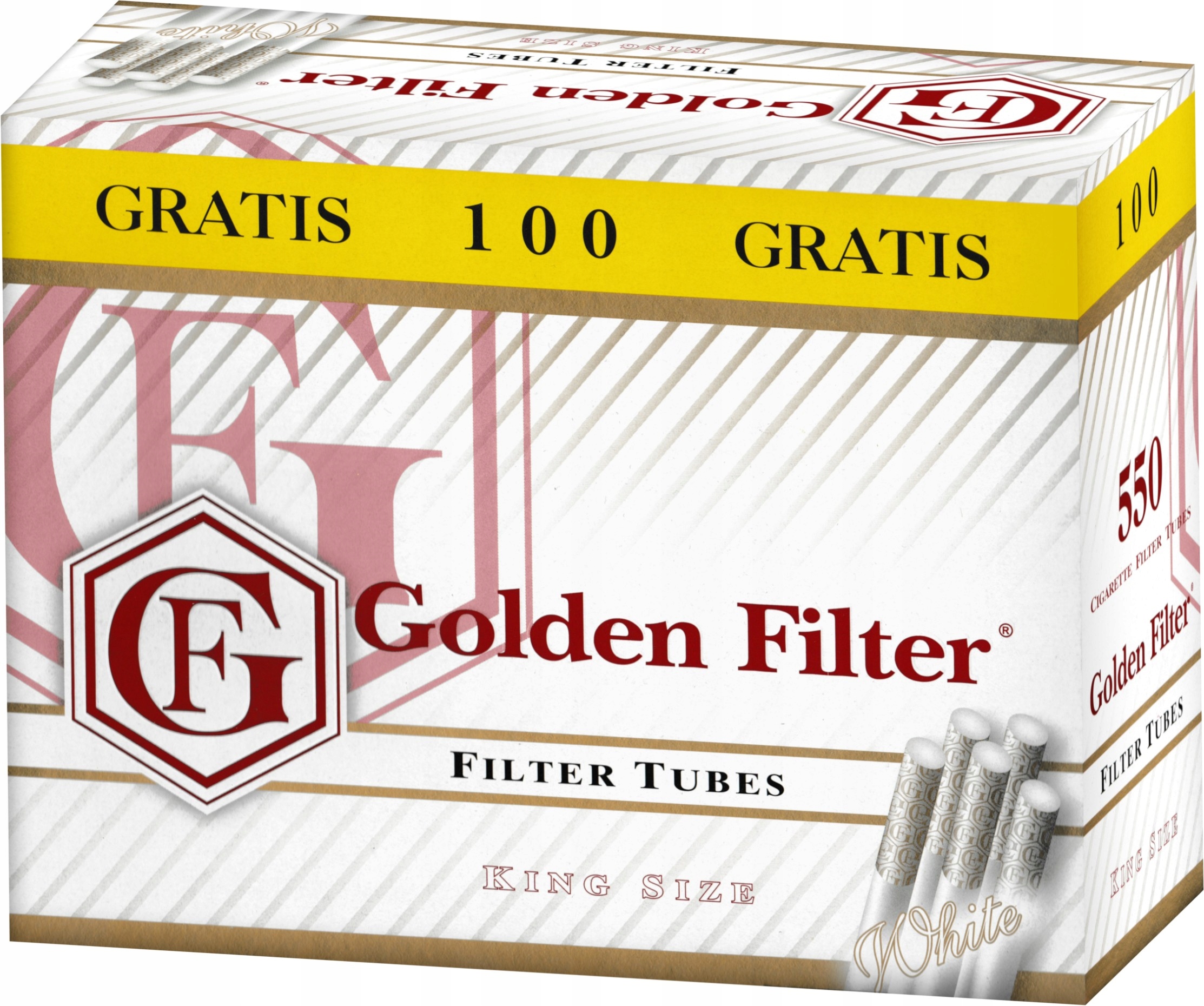 Сигаретные наперстки GOLDEN FILTER WHITE 550
