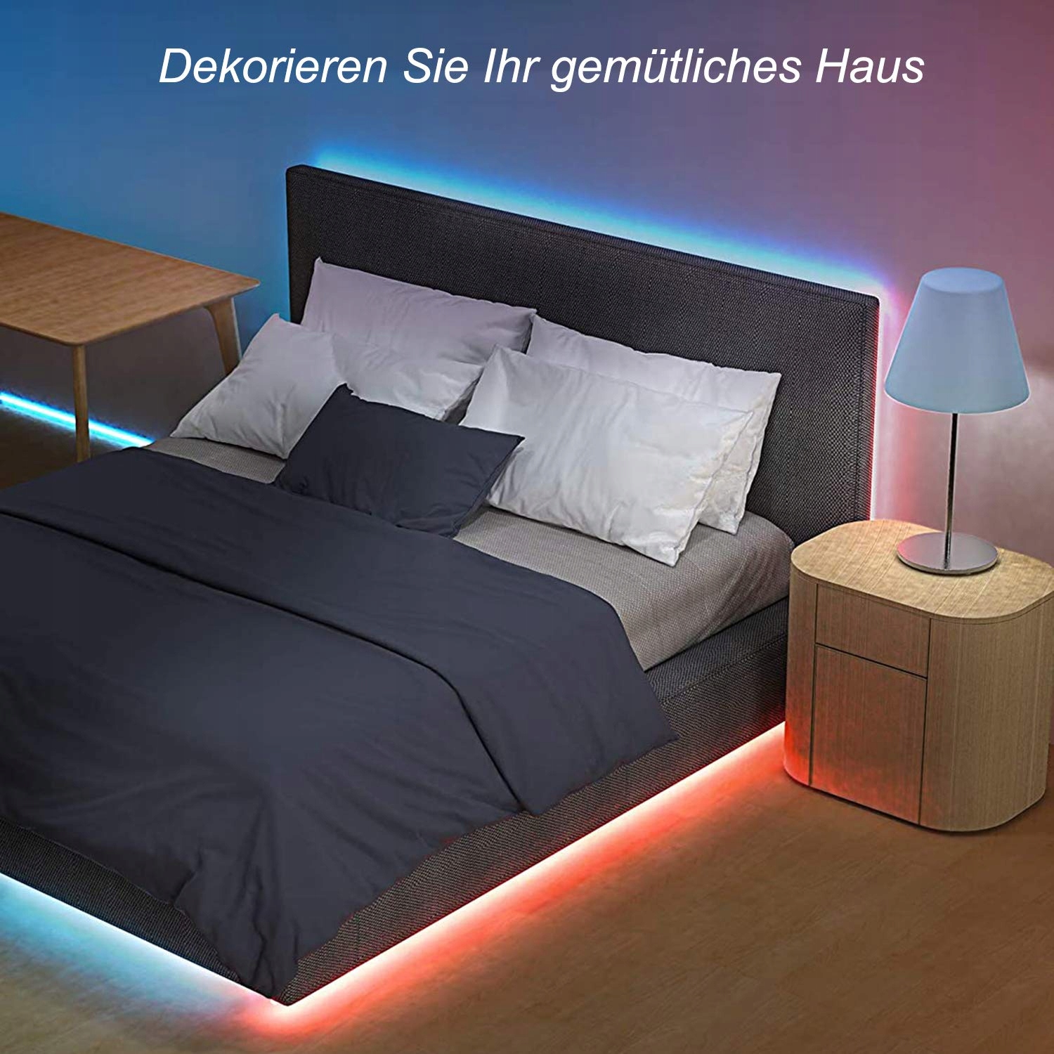 ALED LIGHT Bluetooth Wodoodporne Taśmy LED RGB 10M Z Pilotem i Zasilaczem — miniatura 8