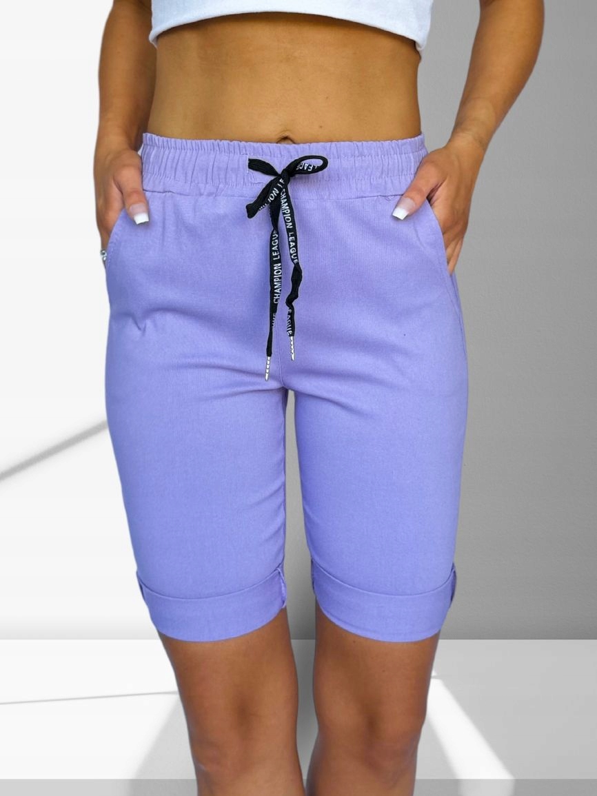 SPODENKI DAMSKIE KRÓTKIE SZORTY WYGODNE SPORT DRES KOBIECE 46 3XL 2065 KOL Kolekcja Lato