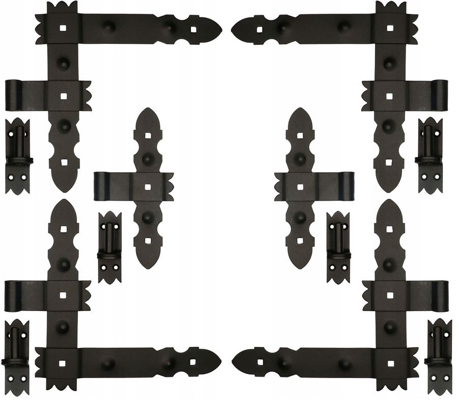 Úhlový Pásový Závěs Na Dveře 300x50MM Sada 12 El