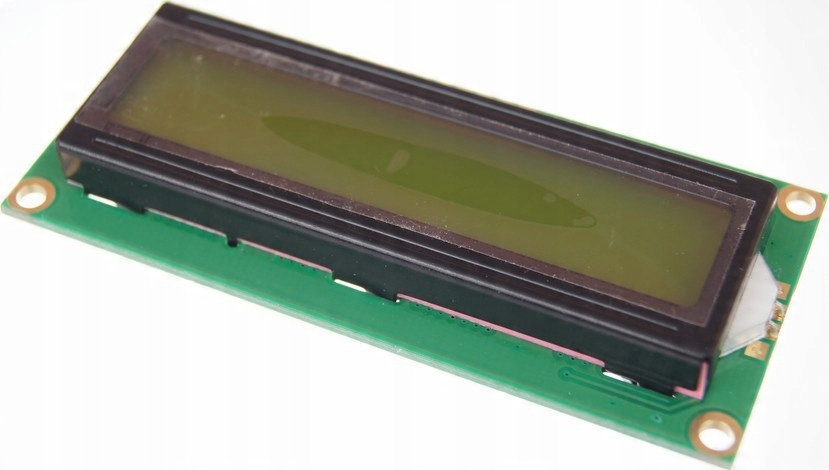 

Wyświetlacz LCD 2x16 znaków HD44780 zielony