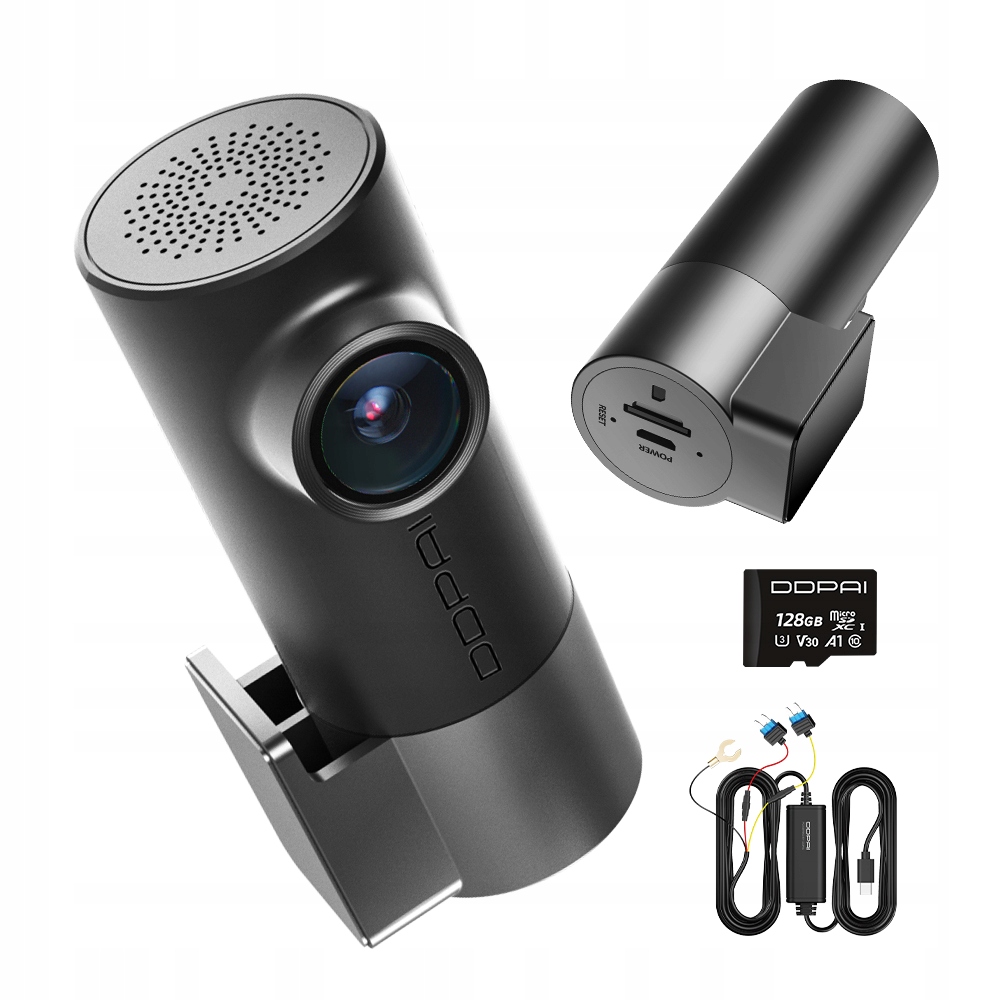 Automobilová Kamera Ddpai Videorekordér Mini Pro 4K Hardwire Kit +128GB