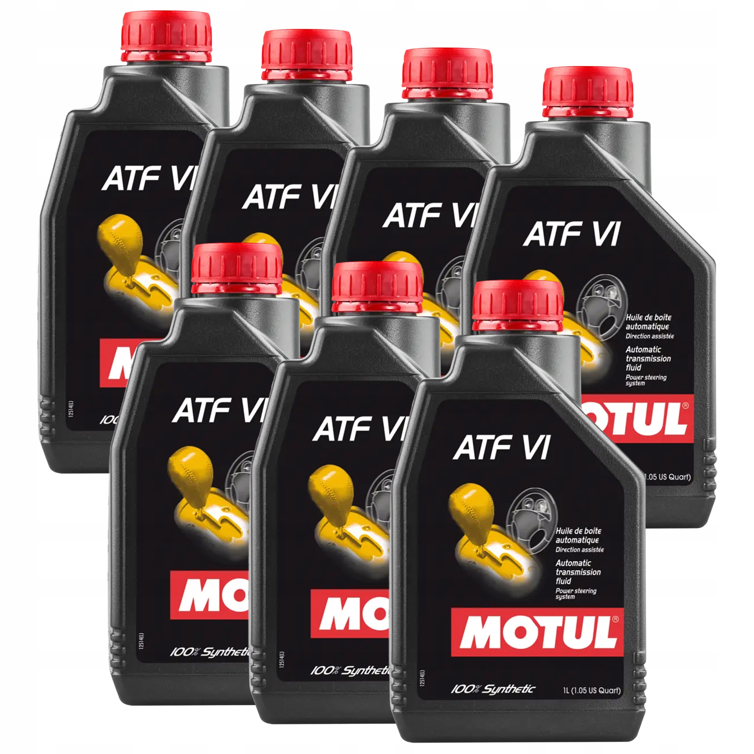 7x Motul Atf VI 1L Olej do automatycznej skrzyni biegów Dct Cvt