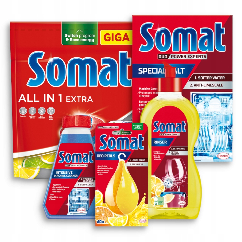 

Somat Zestaw do zmywarki Lemon All in 1 5 szt