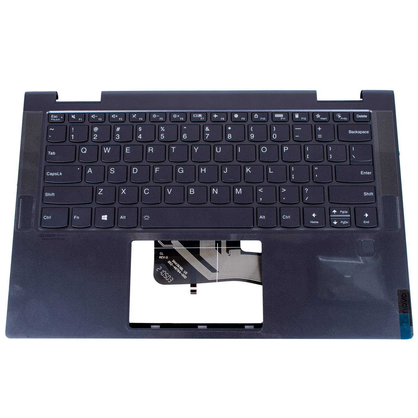 Palmrest klávesnice Lenovo Yoga 7 14 ITL05 stříbrná Sg slate grey šedá