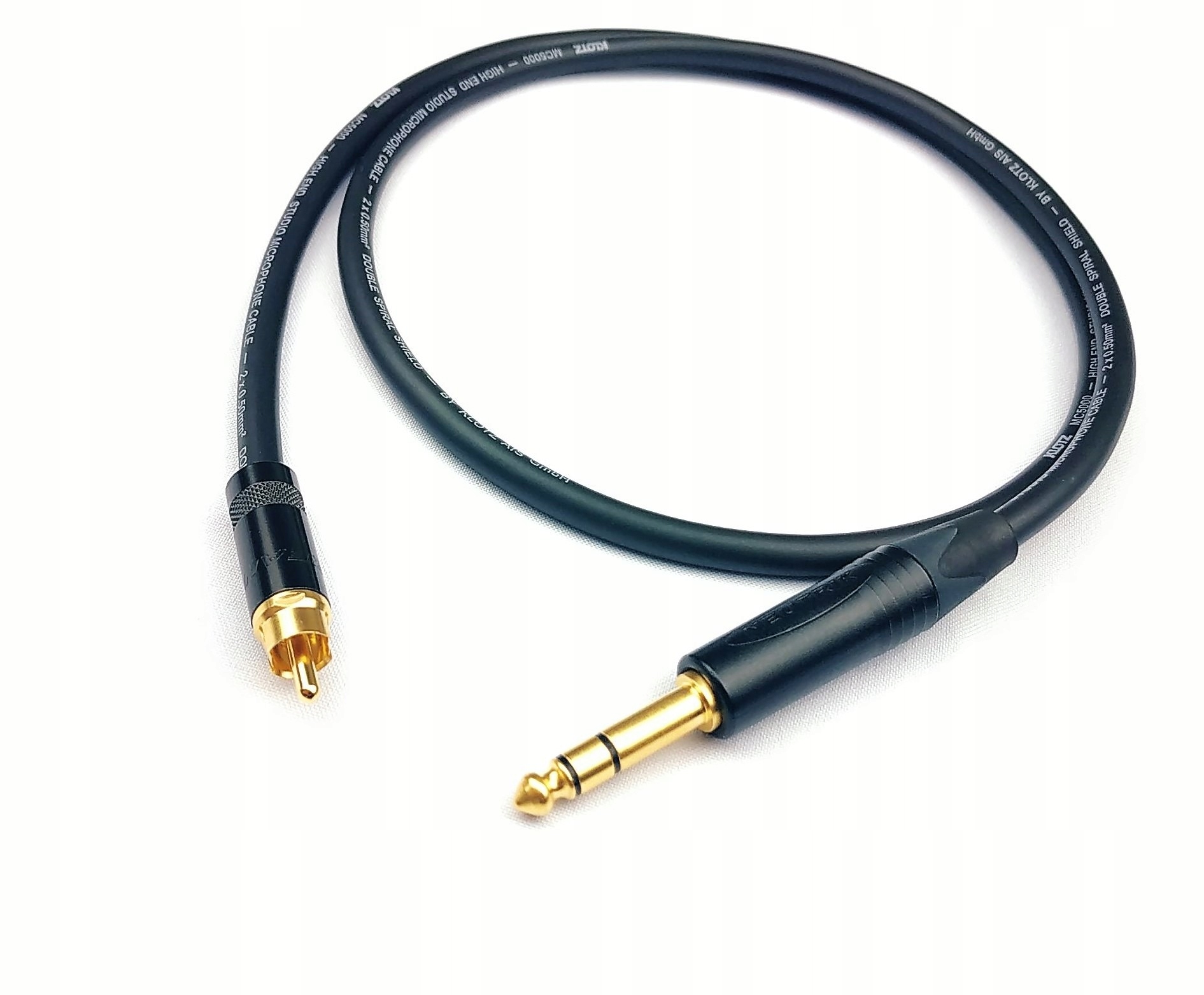 Klotz MC5000 kabel Jack 6,3 mm Neutrik na Rca 8 m