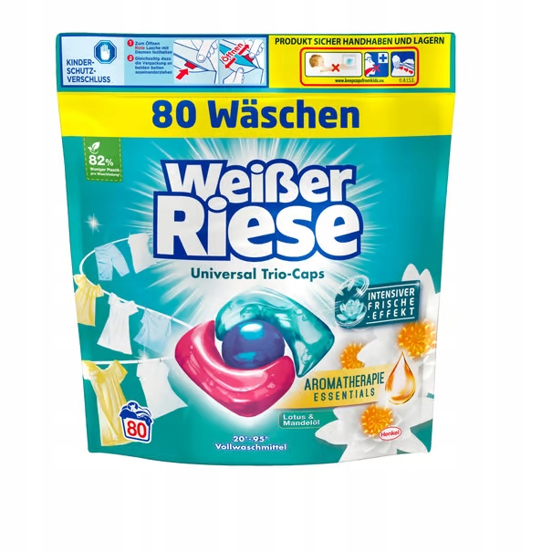 Levně Německý Weiser Riese Lotus Kapsle na praní uniw 80 De