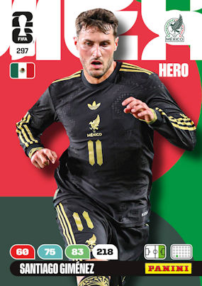 Panini Fifa World Cup 2026 297 Santiago Gimenez Mexico