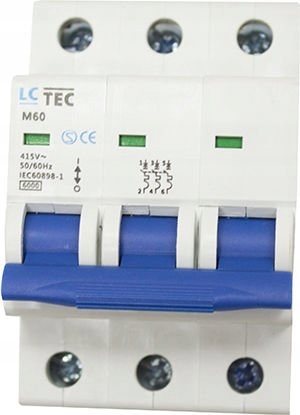 BEZPIECZNIK WYŁĄCZNIK NADPRĄDOWY LC TEC C32 32A 3-FAZOWY 3P Marka LC Tec