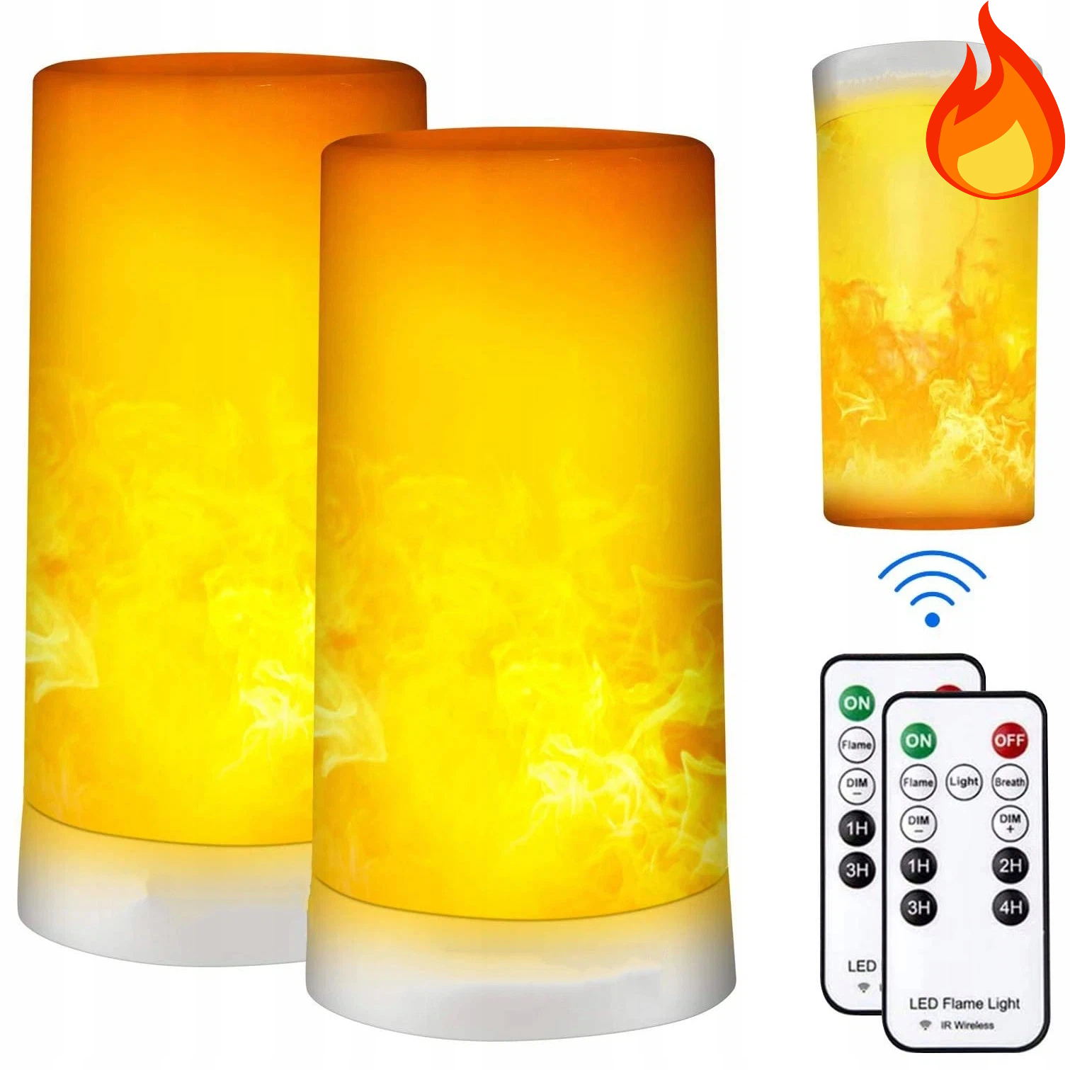 Led Plamenová Lampa Dálkový Ovladač Usb Noční Stolní Dekorace Halloween