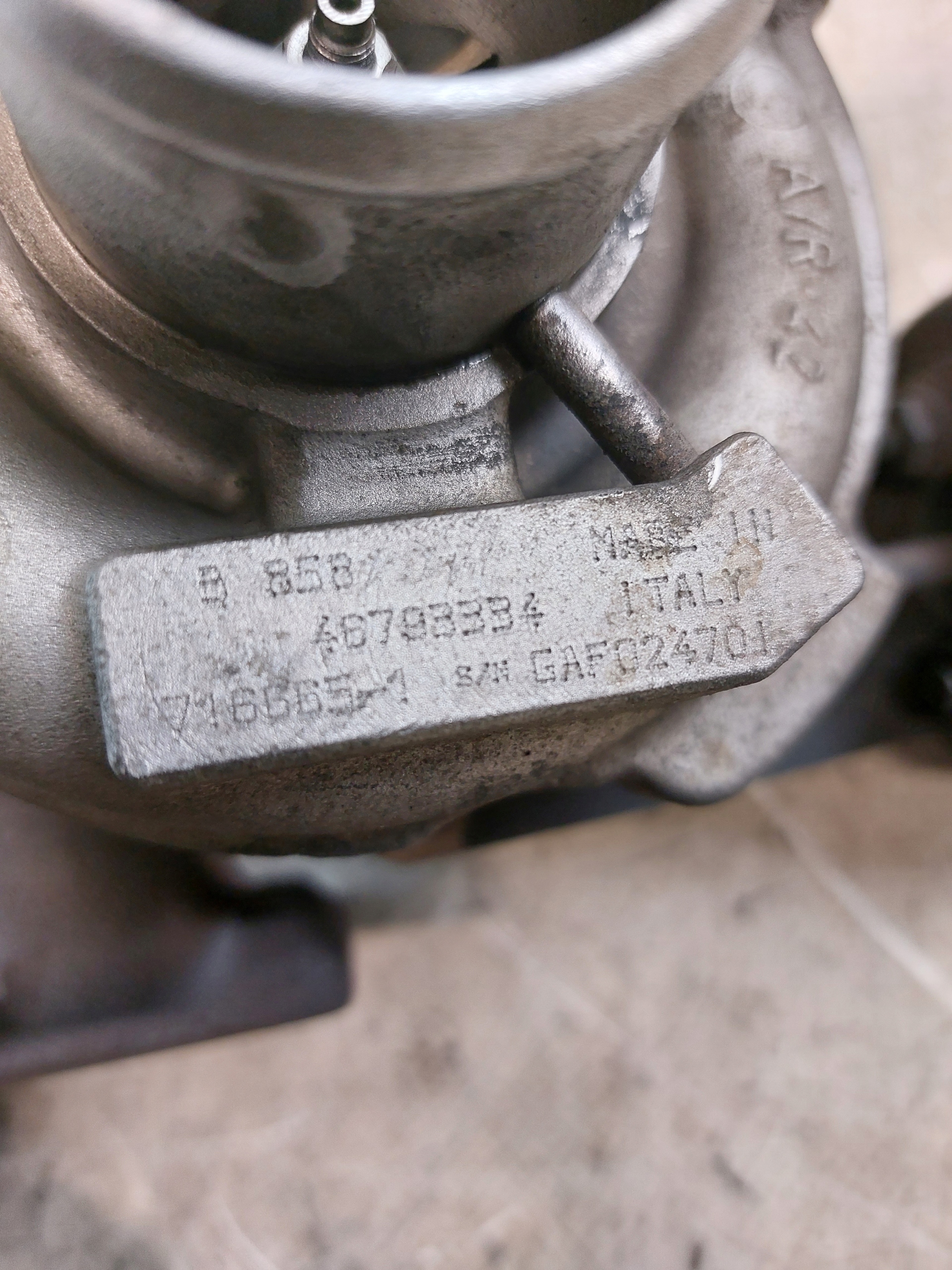 turbo ALFA ROMEO 147 1.9JTD
