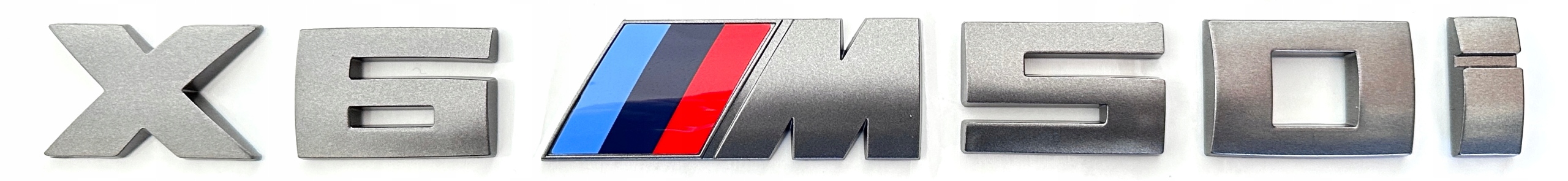 Bmw X6 M50i X6 M 50i emblém logo znak nápis šedá (steel grey)