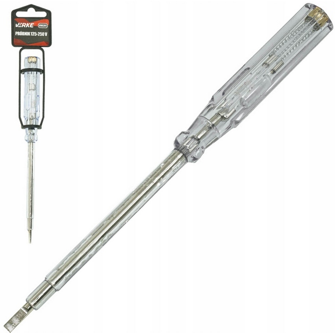 PRÓBNIK ELEKTRYCZNY NAPIĘCIA 125-250V PROBÓWKA Kod producenta V86281