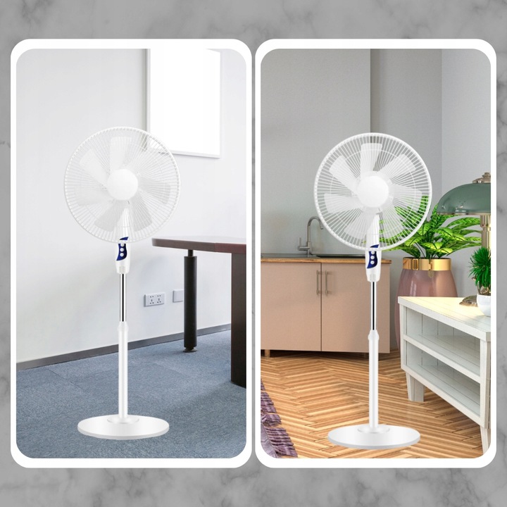 WENTYLATOR STOJĄCY WIATRAK PODŁOGOWY CICHY MOCNY 7 ŁOPATEK 3 TRYBY BIAŁY Kod producenta WENTYLATOR STOJĄCY WIATRAK DO POKOJU REGULOWA