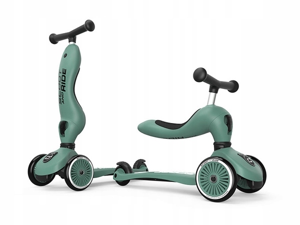Scoot and Ride Highwaykick 1 Jeździk Hulajnoga 2w1 Forest zielony