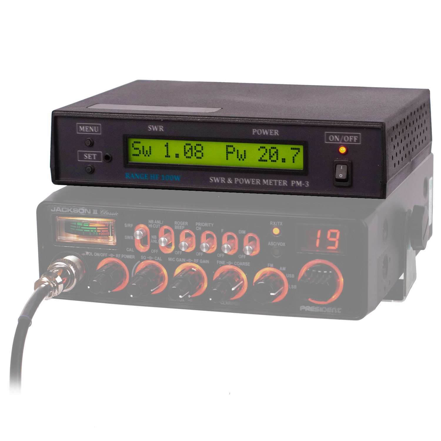 PM3F2 cyfrowy miernik częstotliwości Swr mocy Cb