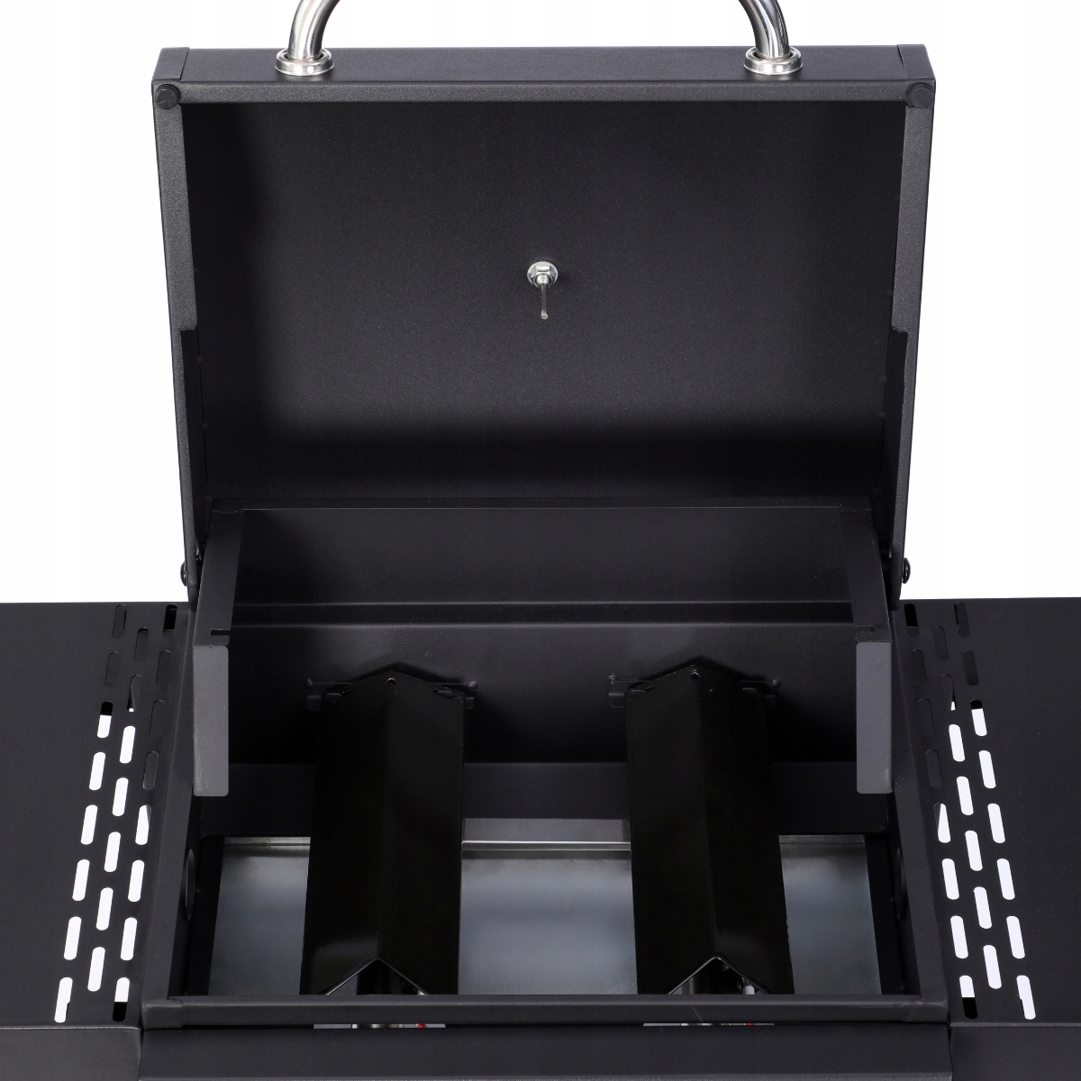 GRILL GAZOWY OGRODOWY LANDGRAF RUSZT MIEJSCE NA BUTLĘ TERMOMETR PÓŁKI Kod producenta LG04