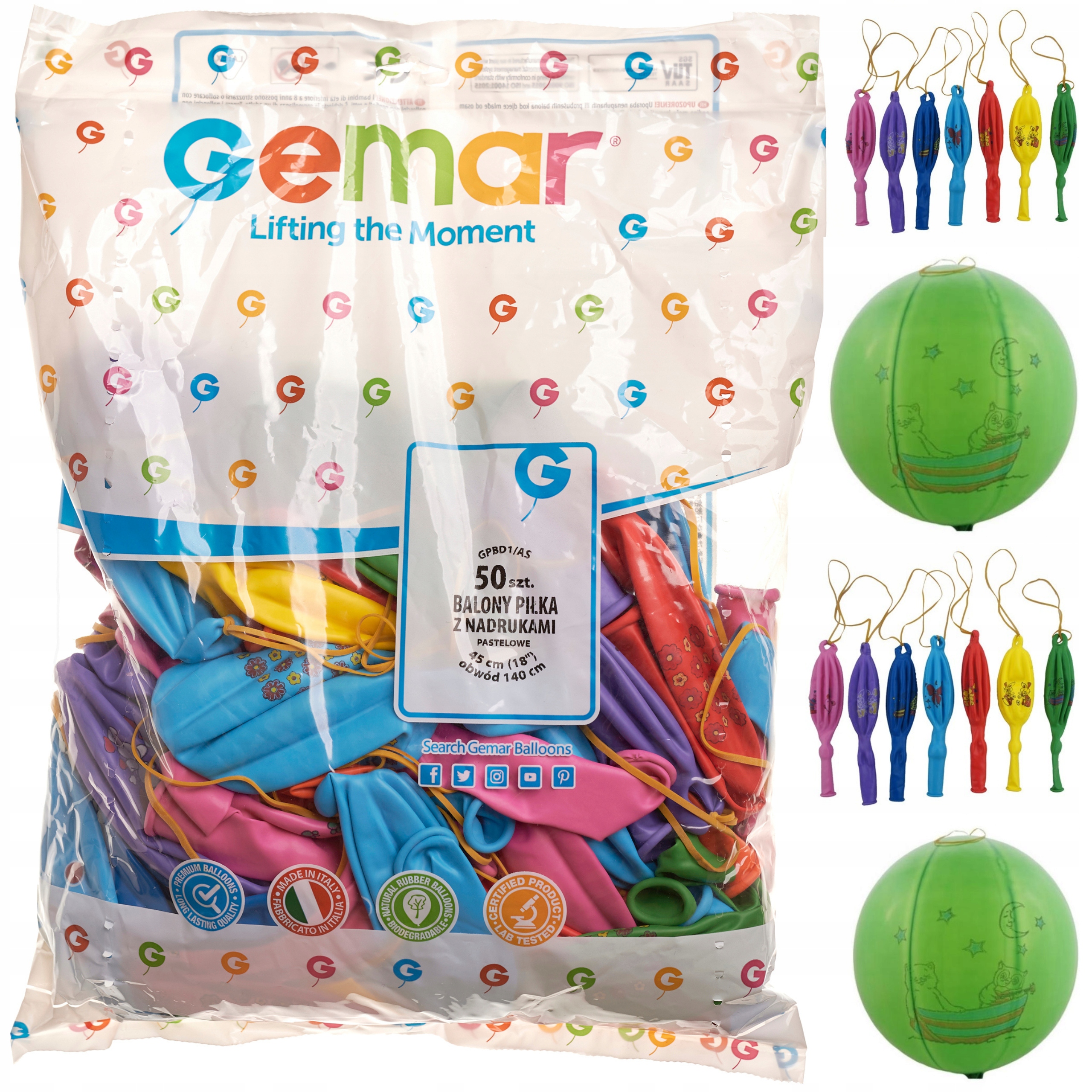 

Balony Piłka Balon Urodzinowe Kolorowe MIX 50 szt