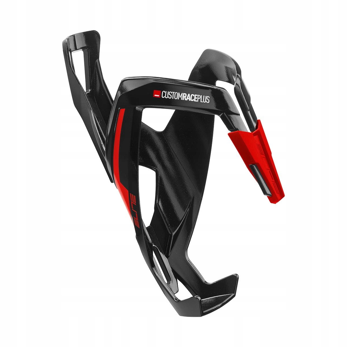 Koszyk na bidon rowerowy Elite Custom Race Plus czarno-czerwony
