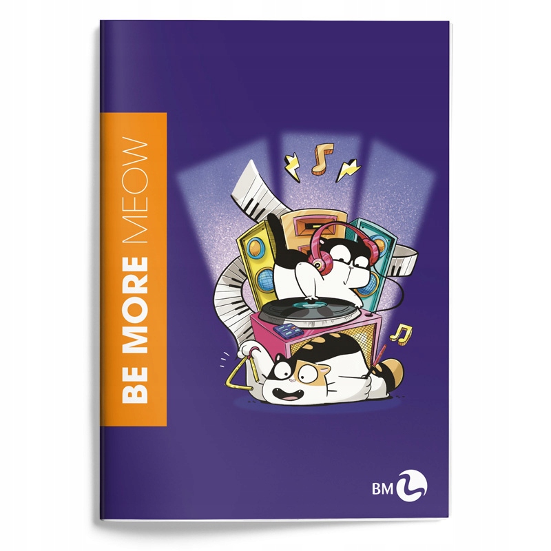 BE MORE ZESZYT A4 MEOW KRATKA 72 STRONY 100G. 2305