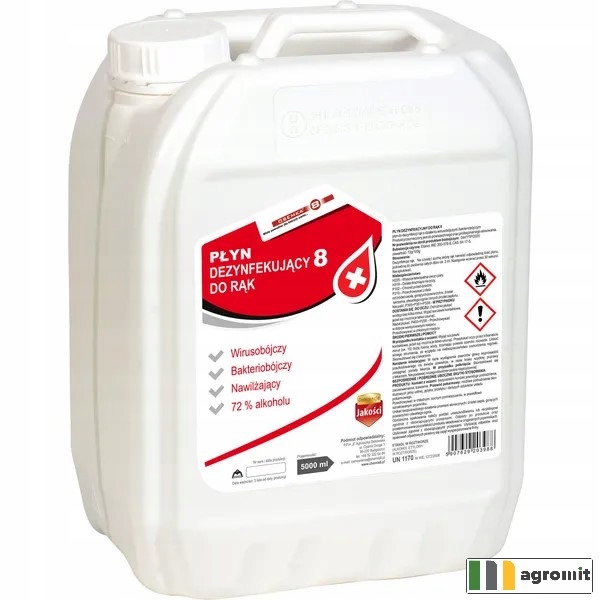 Płyn do rąk dezynfekujący 5 litrów Ósemka