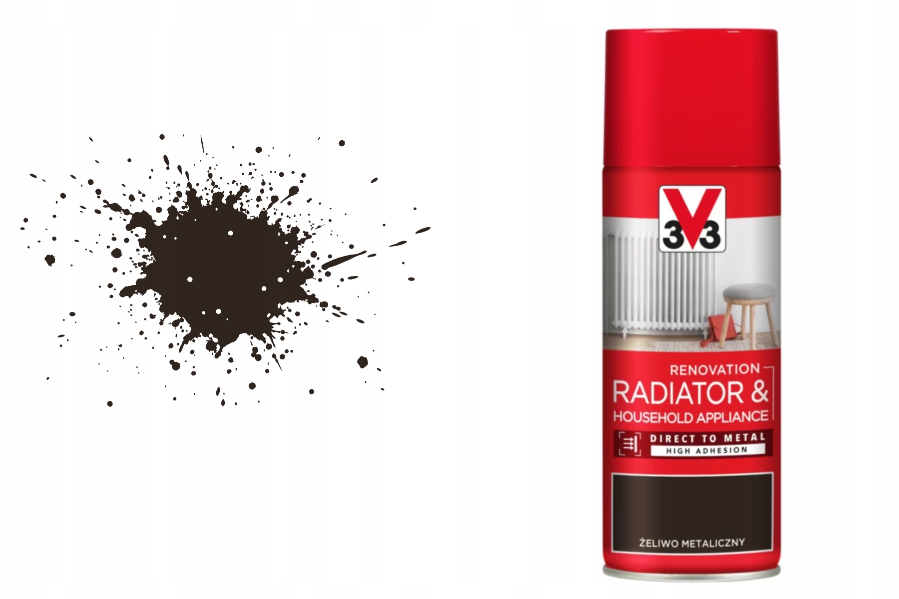 Sprej V33 domáce spotrebiče kovová liatina 0,4 l