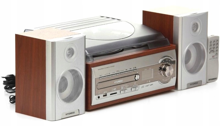 Gramofon wieża HYUNDAI MP3 CD USB WMA SD RIP Marka Hyundai