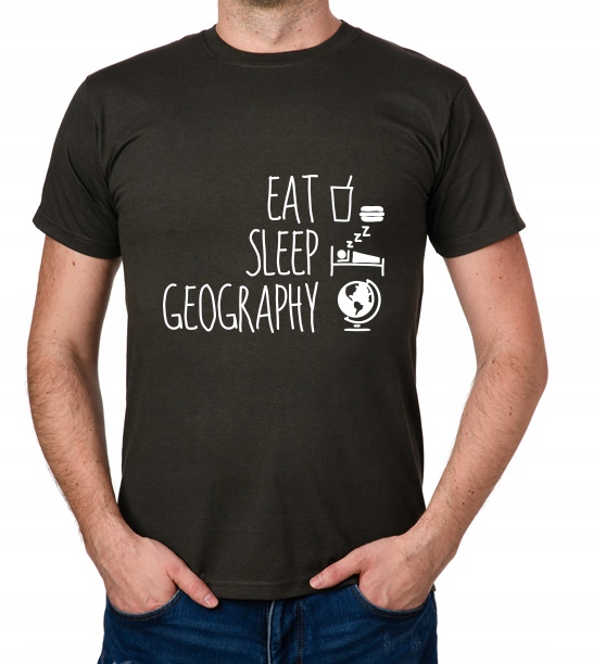 

koszulka Eat Sleep Geography prezent