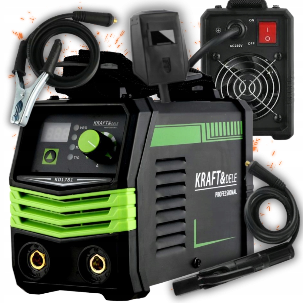 Invertorová Svářečka 330A Mma Tig Lift Vrd IP21 Displej