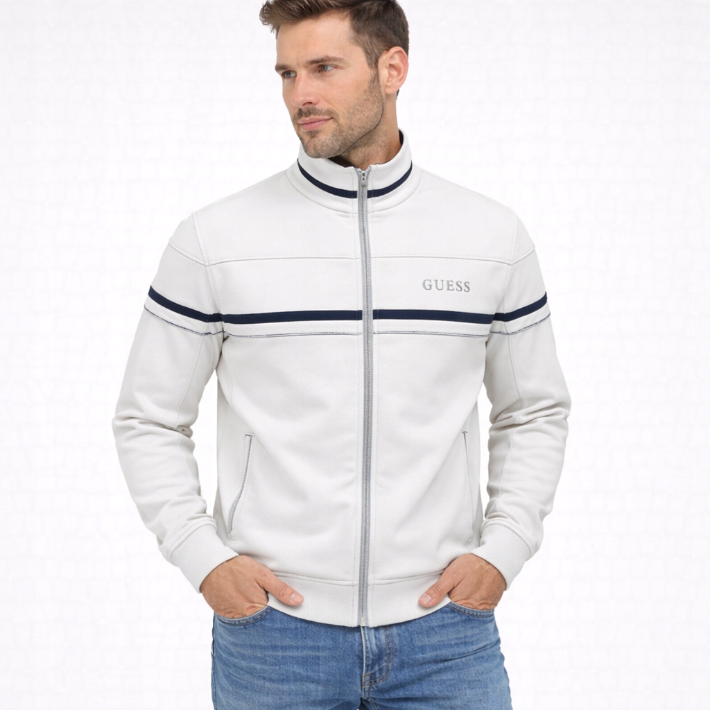 Pánská mikina Guess spiros full zip sweatshirt