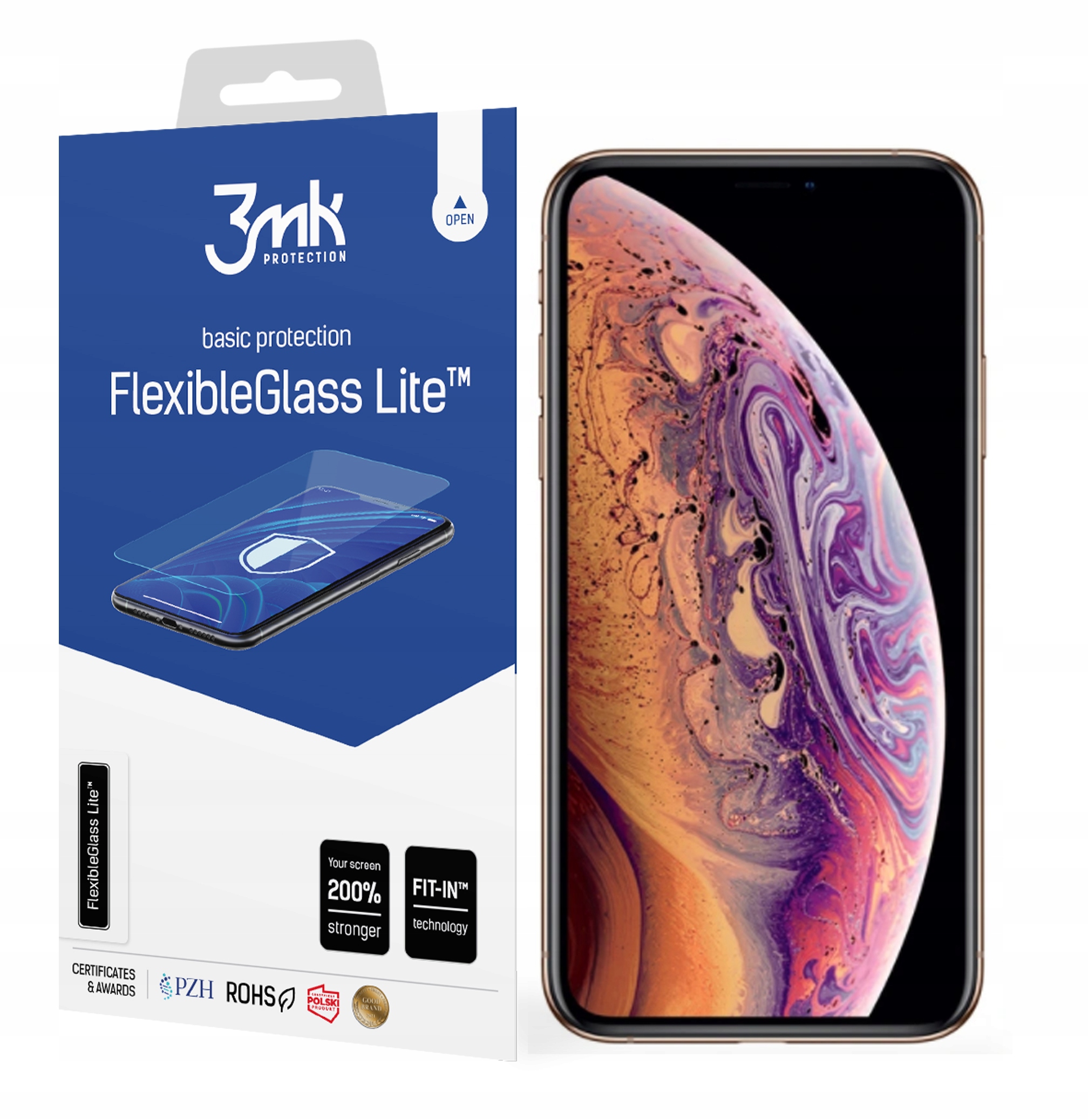 

Szkło FlexibleGlass Lite 3MK do iPhone Xs