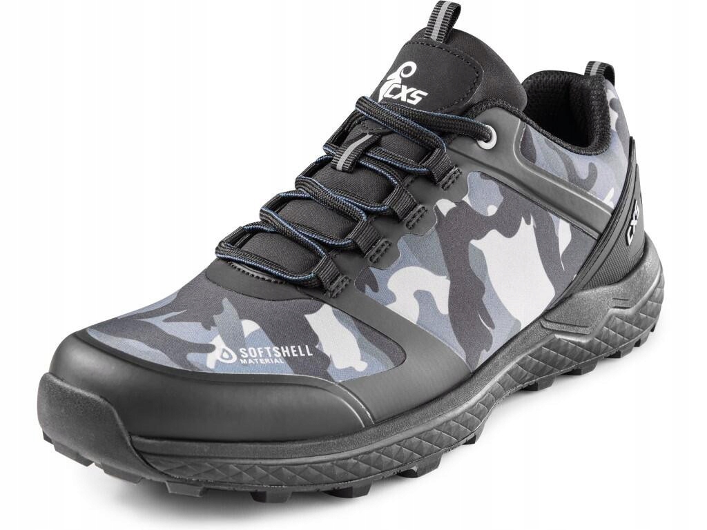 Polobotky Cxs Sport, softshell, barva maskáčový modrá, pracovní obuv vel